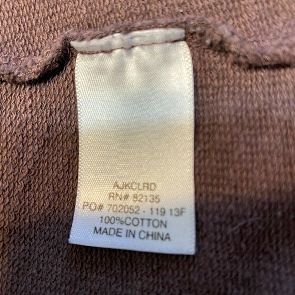 Fresh Produce Jacket XS Brown Button Up Pockets 100% Cotton Long Sleeve‎ - Picture 12 of 12